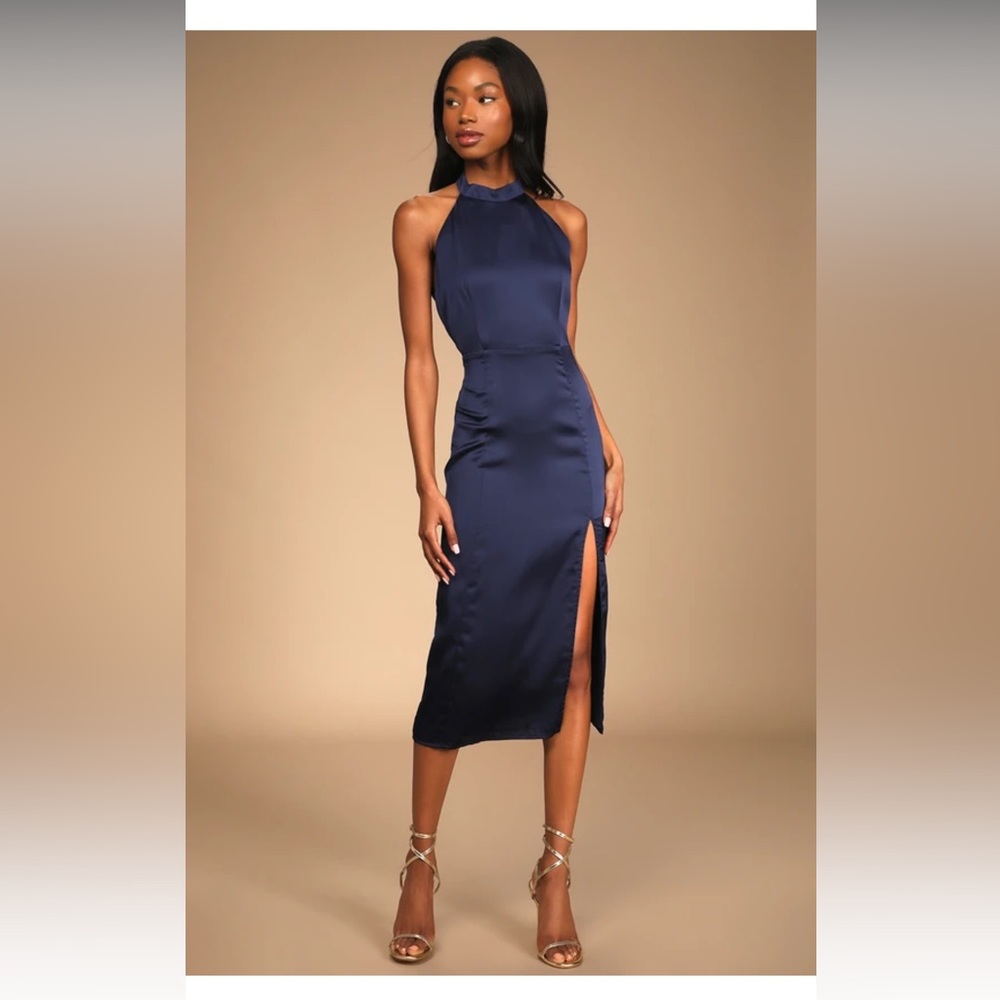 Brand new with tags - Lulu midi dress in navy 💙
